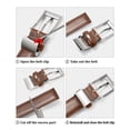 thumbnail image 4 of Maikun Belts for Men,Brown Belt Mens Dress Belt For Casual Suits Jeans Uniform, 4 of 8