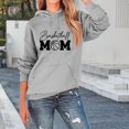 thumbnail image 2 of Arlun Women's Sweatshirt Basketball Mom Long Sleeve Crew Neck Graphic Pullover Tops Basketball Sport Mom Life Casual Sports Drawstring Hooded Sweat Shirt with Pocket Grey S, 2 of 4