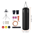 thumbnail image 4 of KFFKFF Heavy Punching Bag Set Hanging Boxing Bag MMA Training with Chain Unfilled, 4 of 9