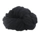 thumbnail image 5 of Hilo de chenilla grueso, supervoluminoso, lavable, grueso, fibras acrílicas para cama Negro, 5 of 9
