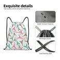 thumbnail image 5 of Drawstring Backpack - colorful Eiffel Tower Splash Proof Small Drawstring Gym Bag for Women Men, Cinch Sports String Bag Backpack for Travel Swimming Beach, 5 of 8