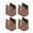 H 5cm Brown 10-37mm, variant on 4 Pieces Bed furnishing Diameter 0.39-1.57" with Screw Clamp Table Riser Bed Riser Desk Leg Riser furnishing Leg for Desk H 10cm Black 22-42mm