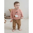thumbnail image 4 of BemeyourBBs Baby Birthday Sweaters Long Sleeve Silly Goose Embroidery Pullovers, 4 of 9