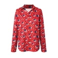 thumbnail image 5 of vigerkar Womens Long Sleeve Button Down Shirts Collared Tops Dressy Casual Patriotic Printed Blouses Shirt (Red, 4XL), 5 of 5