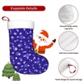 thumbnail image 5 of Salouo Beautiful Purple Snowflakes Print Christmas Stockings,Large Xmas Stocking Set of 1 Holiday and Farmhouse Stocking for Christmas Holiday Party Decoration(17.7*11 Inch), 5 of 7