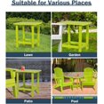 thumbnail image 6 of Wubio 19'' Adirondack Side Table, Rectangular HDPE End Table, Weather Resistant and Easy Maintenance, Apple, 6 of 16