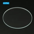 thumbnail image 3 of Uxcell 1.46x0.06" Dia Flashlight Glass Lens, 2 Pcs Polished Edge Glass Lens, Transparent, 3 of 5