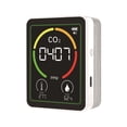 thumbnail image 1 of Indoor CO2 Meter Air Quality Monitor – 3-in-1 Carbon Dioxide Detector with Temperature, Humidity Sensor, Compact for Home Office, 1 of 8