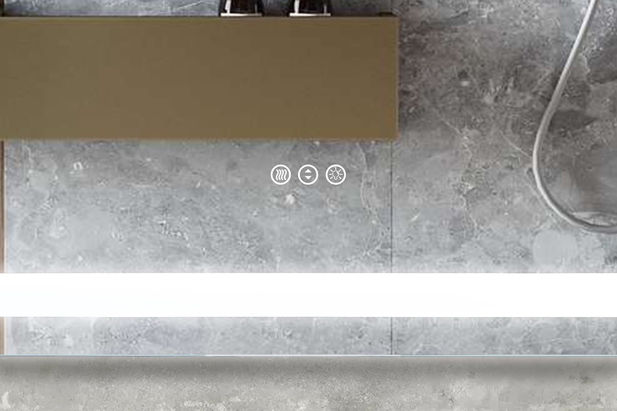 Prominence Home 72x32" Frontlit, Backlit, Anti-Fog, Shatter-Proof Touch Control LED Bathroom Mirror with Adjustable Light Settings