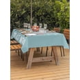 thumbnail image 2 of Outdoor Tablecloth with Umbrella Hole and Zipper, Blue Gnomes Easter Rectangle Table Cloth 60x84 Inch Waterproof Tablecloth, Eggs Botanical Carrot Pastoral Picnic Table Cover for Patio Camping, 2 of 7