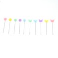 thumbnail image 4 of 200Pcs Flower Button Head Pins Cute Flower Butterflies Colorful DIY Decorative Positioning Pin for Sewing Scrapbooking, 4 of 14