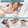 thumbnail image 4 of Almohada cervical ChXXY, espuma viscoelástica para aliviar el dolor, 4 of 7