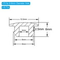 thumbnail image 2 of Uxcell Snap Redondo de Silicona de 8mm, 40Pcs Amplio para 8-9mm, Negro, 2 of 6