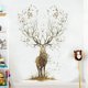 thumbnail image 2 of Adhesivo de pared autoadhesivo ciervo Animal calcomanía de pared, decoración de pared para sala de estar, dormitorio, cocina, pasillo, oficina JAMW Sencillez, 2 of 5