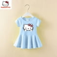 thumbnail image 5 of Nuevos vestidos Kawaii Sanrio Y2K de algodón para niños, Vestido corto de dibujos animados de Hello Kitty, Vestido de manga corta de verano, bonito abrigo para niños, regalo de Chica de Anime, 5 of 5