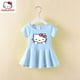 thumbnail image 5 of Nuevos vestidos Kawaii Sanrio Y2K de algodón para niños, Vestido corto de dibujos animados de Hello Kitty, Vestido de manga corta de verano, bonito abrigo para niños, regalo de Chica de Anime, 5 of 5