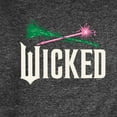 thumbnail image 3 of Wicked: Part 2 - Wand And Broomstick Logo - Men's Long Sleeve Crew Fleece Sweatshirt, 3 of 5