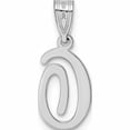 thumbnail image 3 of 14K White Gold 14Kw Script Letter O Initial Pendant Made In United States -Jewelry By Sweet Pea, 3 of 7