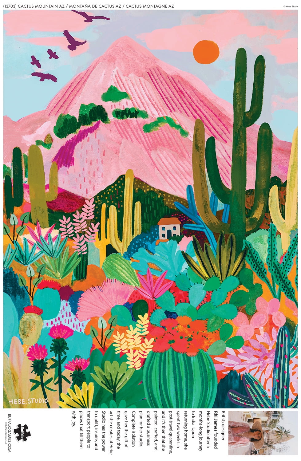 Buffalo Games 1000-Piece Cactus Mountain AZ Interlocking Jigsaw Puzzle for Adults Ages 14+