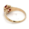 thumbnail image 5 of Natural Ruby Gemstone Ring, Round Cut Ring, 925 Yellow Gold Plated Sterling Silver Ring Wedding Gift For Him, 5 of 5