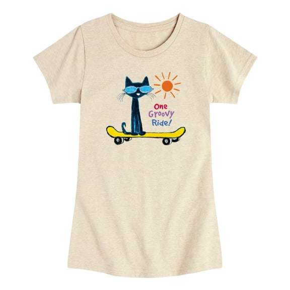 Pete the Cat - One Groovy Ride - Toddler Girls Fitted Short Sleeve T-Shirt