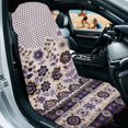thumbnail image 2 of Garronmavis Purple Floral Car Seat Towel Cover Stain Resistant With Storage Bag Front Seat Protection for Post Workout Outdoor Use for Most Cars SUV Trucks Sedan Van, 2 of 9