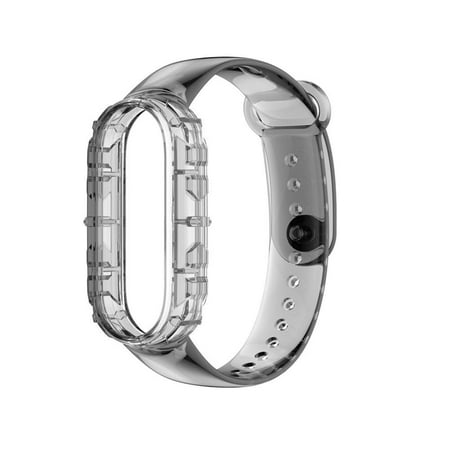 Replacement Bands Compatible for Xiaomi 5 / 6 and Huami Amazfit band5 Soft Clear TPU Watches Band