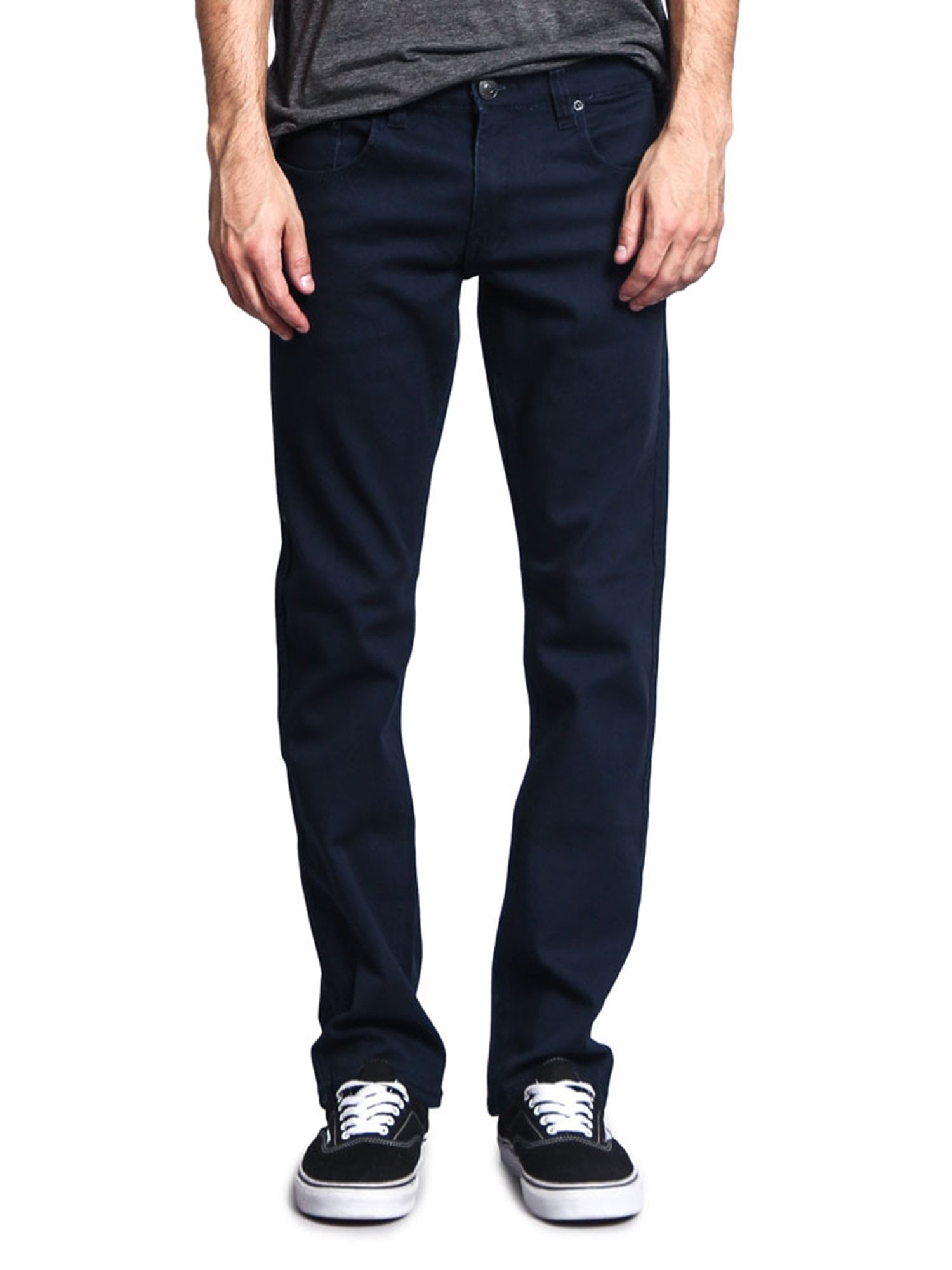 Victorious - Victorious Mens Slim Fit Colored Stretch Jeans GS21 - NAVY ...