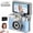 Blue, variant on Mini Flip Screen Retro Camera Keychain, 1080P HD Portable Pocket Digital Camcorder with 1.47" IPS Flip LCD, 8x Zoom, 6 Vintage Filters & Fill Light, Included TF Card for Travel Vlog Gift