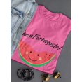 thumbnail image 3 of Buon Ferragosto! Cute Watermelon T-Shirt Women -Image by Shutterstock, Female Large, 3 of 4