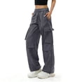 thumbnail image 6 of RYDCOT Women's Hiking Pants Quick Dry Lightweight Cargo Pants Water Resistant Multi Pockets Golf Travel Work Camping Dark Gray, 6 of 7