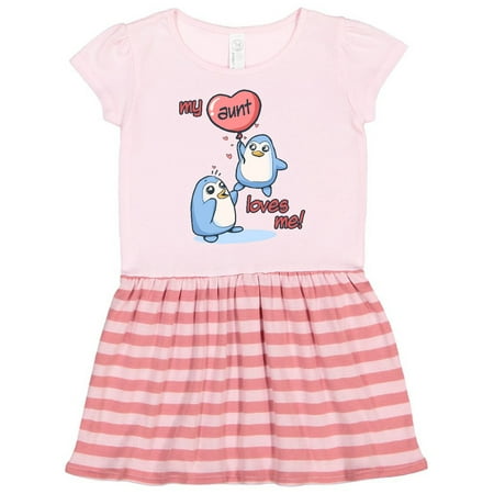 

Inktastic My Aunt Loves Me Gift Toddler Girl Dress