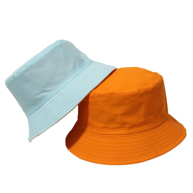 harmtty Bucket Hat Folding Sun Double sided Wear Wide Brim  display picture 1