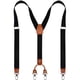 thumbnail image 1 of 1 Uds. Tirantes anchos para hombre, 4 Clips en la espalda, tirantes ajustables elásticos y duraderos, Clips de Metal fuertes (A09), 1 of 2