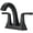 Matte Black, variant on Pfister Lg48-Mca0 Mcallen 1.2 GPM Centerset Bathroom Faucet - Nickel