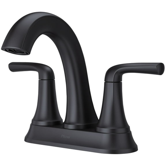Pfister Lg48-Mca0 Mcallen 1.2 GPM Centerset Bathroom Faucet - Black