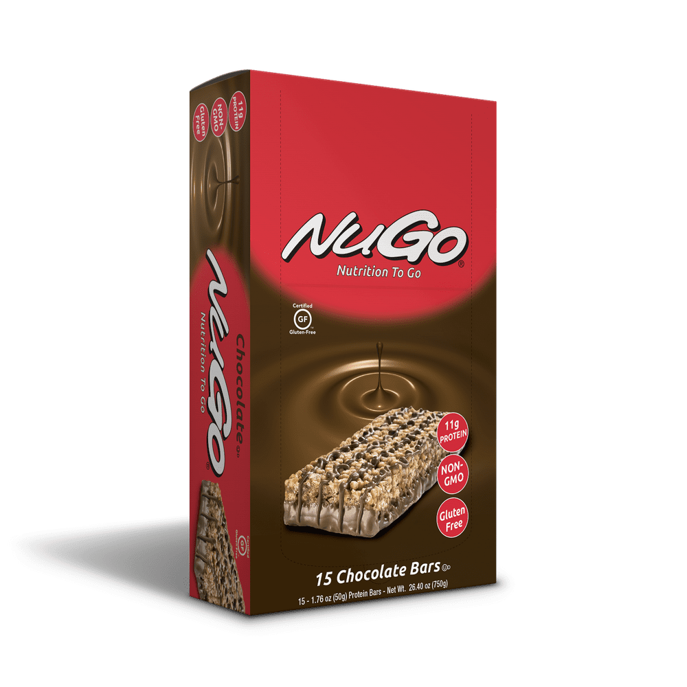 NuGo Family Protein Bar, Chocolate, 11g Protein, 15 Ct
