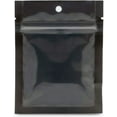 thumbnail image 2 of 50 pcs 3.5"x4.5" Mylar Clear/Black Nylon Resealable Flat Bags Heat Seal Zipper Lock Reusable Storage Pouches for Zip Food Storage Lock Packaging with Tear Notches, 2 of 5