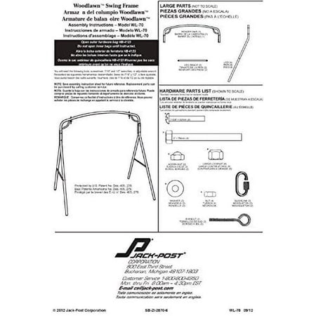 Woodlawn Easy to Assemble Patio Swing Frame with Steel Tubing and Powder Coated Finish for Garden, Lawn, Patio, and Porch Swings, Bronze