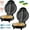 2 PCS, variant on Dual-Zone Electric Omelette Maker, Non Stick Coating for 2 Individual 6.3" Omelette with Indicator Lights Anti-Silp Base Anti-Scald Handle Quick & Easy, No Flipping & Stove