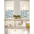 thumbnail image 5 of Sage Green Coastal 2 Panel Kitchen Curtains for Small Windows, Coral Starfish Seaside Summer Beach Bathroom Tier Curtain, Short Window Treatment for Bedroom/Living Room 55"x36", 5 of 6