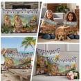 thumbnail image 5 of Pumpkins Fall Outdoor Waterproof Pillow Covers, Thanksgiving Flowers Autumn Leaves Forest Decorative Square Throw Pillowcase Sofa Cushion Sham for Patio/Couch/Chair, 18"x18" 2 Pack, 5 of 8