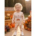 thumbnail image 3 of Cjfdfy Toddler Baby Boy Girl Fall Thanksgiving Outfit My Rolls Are Homemade Waffle Knit Long Sleeve Sweatshirt And Pants Kid Cute My First Thanksgiving Fall Winter Outfit 6M-4Y, 3 of 9