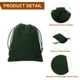 thumbnail image 4 of Uxcell 10pcs Bolsas de Regalo de Terciopelo 7.9" x 9.8" Bolsas de Joyería con Cordón, Verde Oscuro, 4 of 7