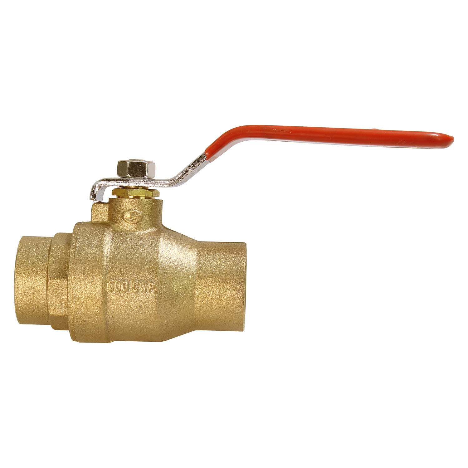 Midline Valve C522336-5 Premium Brass Gas Ball Valve, with 1-1/4 in. Sweat Connections (5 Pack)