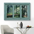 thumbnail image 2 of wall26 Canvas Print Wall Art Window View of Sunlight in The Forest Nature Wilderness Photography Realism Rustic Landscape Colorful Vibrant for Living Room, Bedroom, Office - 16"x24", 2 of 5
