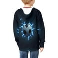 thumbnail image 4 of Chaqlin Lightning Soccer Comfy Casual Hoodie for Girls Long Sleeve with Pockets Lightweight Loose Fall Outerwear Size 12-14, 4 of 6