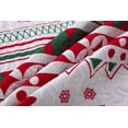 thumbnail image 4 of MarCielo Christmas Snow Flake Animal Print Microfiber Quilt, Twin, 4 of 9