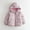 Pink, variant on fnnxnal Toddler Girls' Pink Floral Puffer Jacket - 3T, Hooded Full-Zip, Quilted Warm Winter Coat for 3-12Y, Nylon Spandex, Elastic Cuffs, Side Pockets