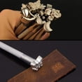 thumbnail image 2 of 20 Piezas Sellos de Herramientas de Cuero, Juego de Herramientas de Sellos para Hacer Sillas de Montar de Trabajo de Cuero de Bricolaje Juego de Punzones de Sello de Forma Especial Juego de, 2 of 5